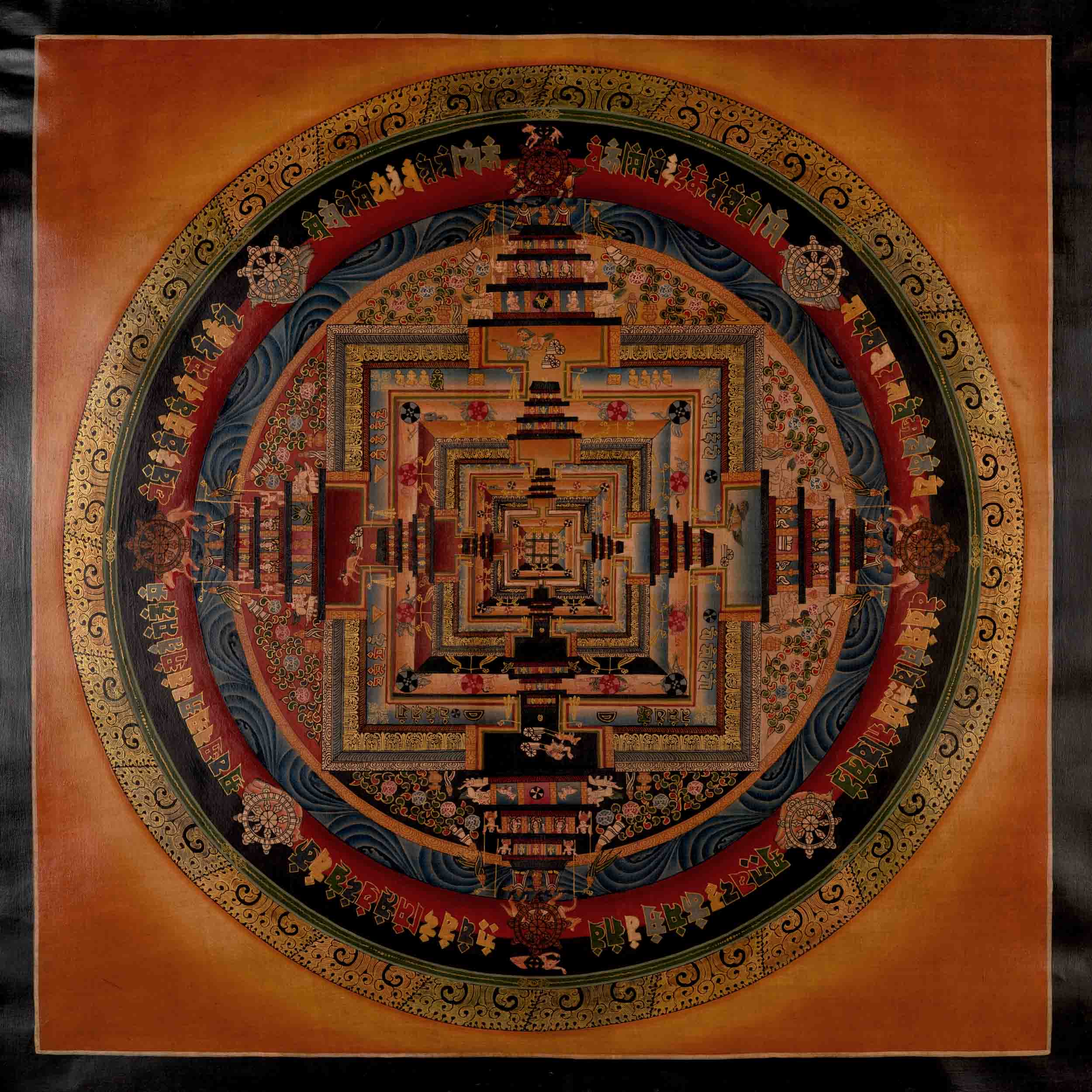 Kalachakra Mandala Original Hand painted Thangka Art