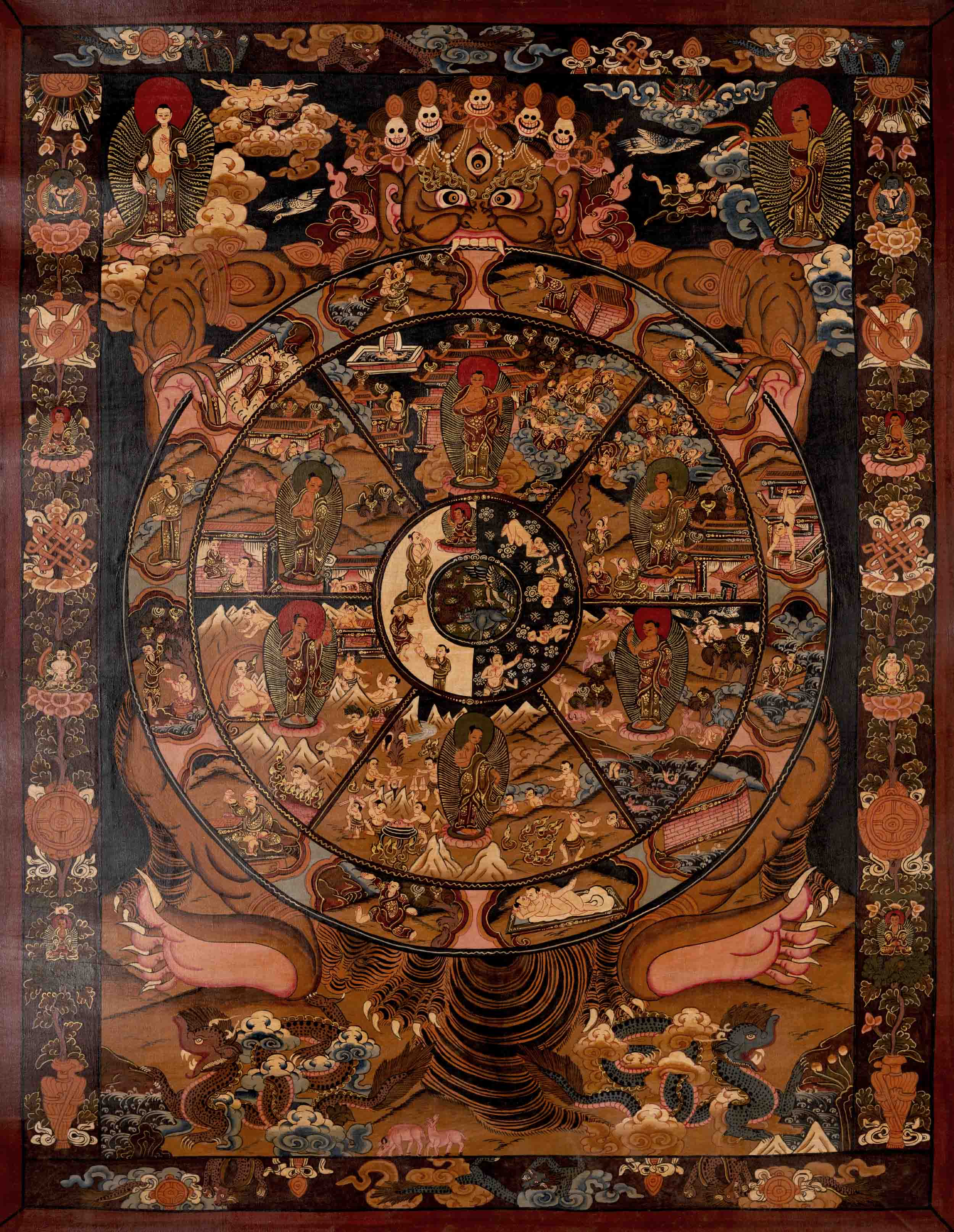 Wheel of Life Buddhist Painting