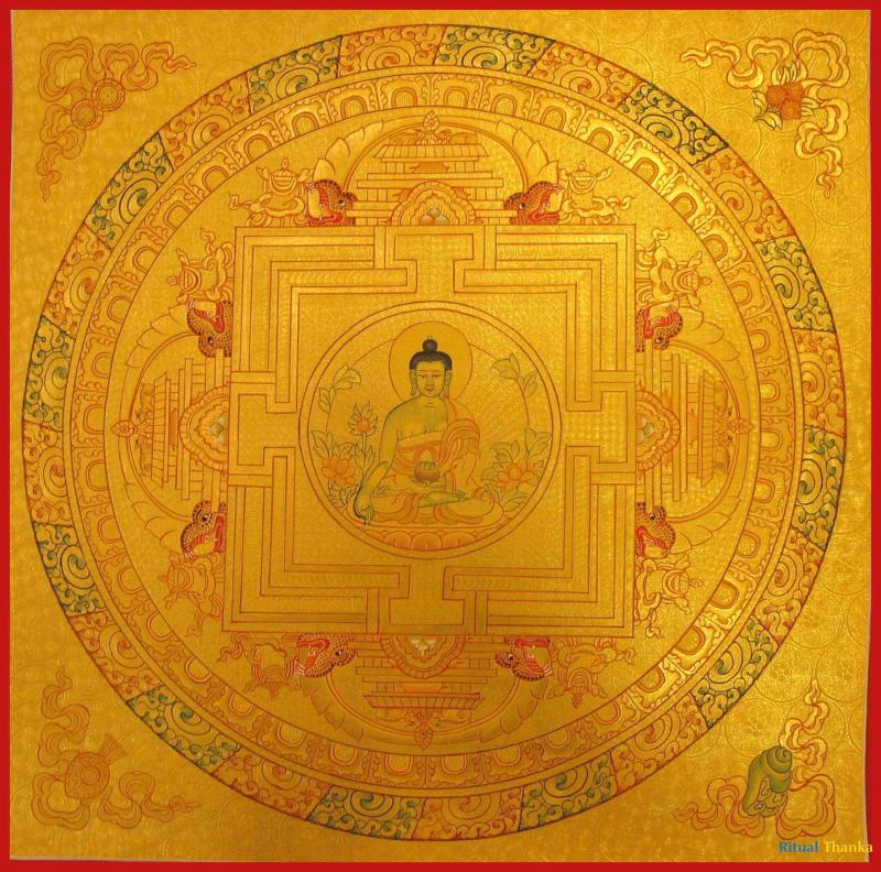 Medicine Buddha Mandala | Tibetan Buddhism | Bhaisajyaguru Thangka Painting