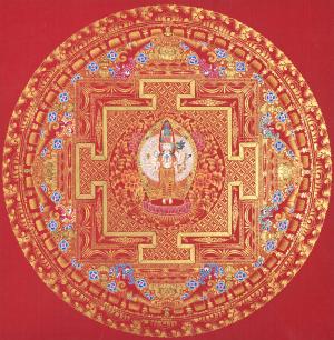 1000 (Thousand) Arm Chenrezig Avalokiteshvara Buddhist Thangka Painting For Positive Energy and Peace