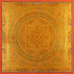 Big Gold Kalachakra Mandala | Tibetan Thangka | Mandala Painting