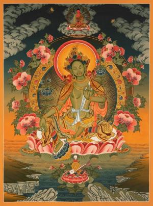 Green Tara Thangka | High Quality Original Hand Painted Tibetan Art | Female Bodhisattva