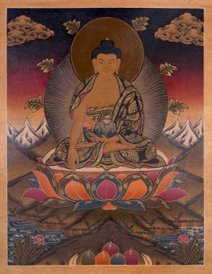 Shakyamuni Buddha Tibetan Thangka