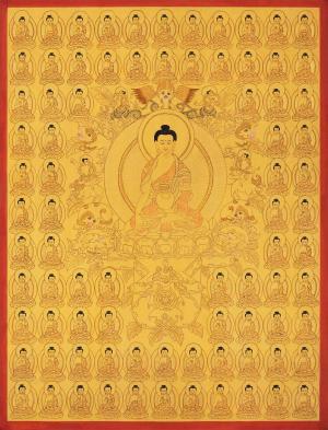 Shakyamuni Buddha Handmade Meditation Altar Tibetan Thangka | Wall hanging for Peace