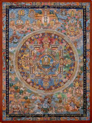 Genuinely Hand painted Tara Mandala | Fine Quality Buddha Mandala | Tibetan Thangka Painting for Wall Hanging | Positive Energy & Peace