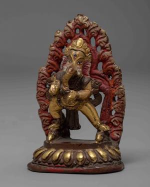 Ganesh Statue | Handmade Religious Statue | Zen Buddhism | Antique Buddhist Crafts | Ritual Objects | Altar Ritual Kit | Religious Gift Idea