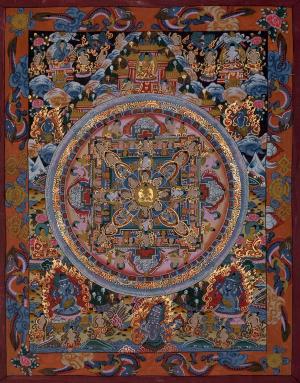 Traditionally Painted Buddha Mandala Thangka | Handmade Sacred Thangka Painting | Thangka Mandala