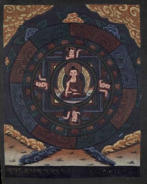 Buddha Mandala | Original Hand-Painted Tibetan Buddhist Arts
