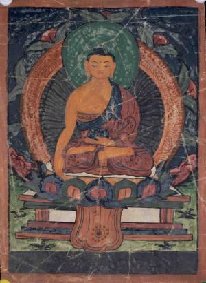 Shakyamuni Buddha | Hand-Painted Tibetan Buddhism Thangka | Home Decor