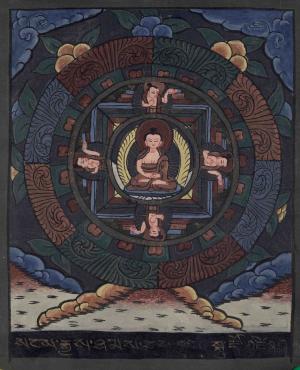 Buddha Mandala | Hand-Painted Thangka | Housewarming Gifts