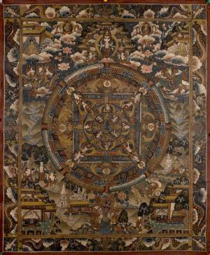 Original Handmade Vintage Buddha Mandala Thangka | Tibetan Arts