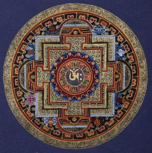 Original Handmade Om Mantra Mandala | Meditation and Yoga